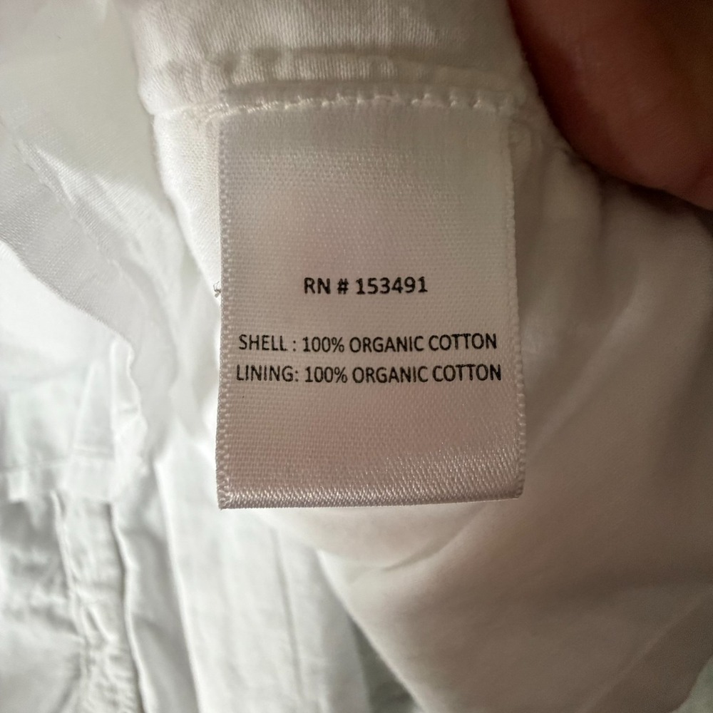 HOPE & HENRY Girls Sundress size 6 Embroidered Organic White Adjustable Strap - Picture 11 of 14